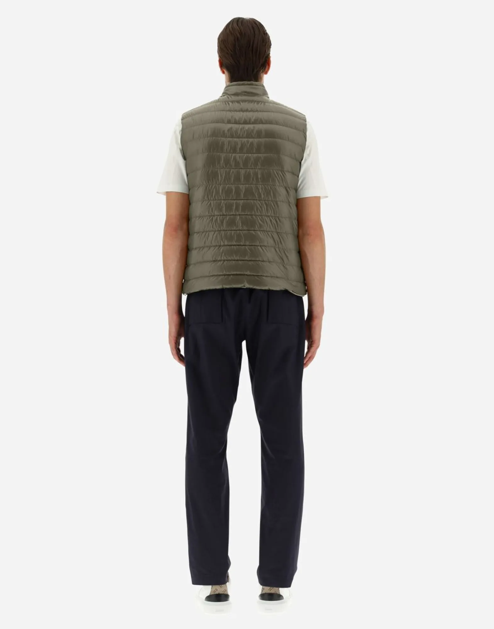 Herno Reversible Two-Tone Waistcoat In Nylon Ultralight