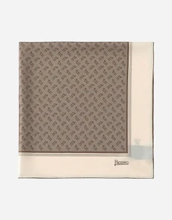 Herno Silk Monogram Foulard 90X90Cm