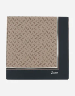 Herno Silk Monogram Foulard 90X90Cm
