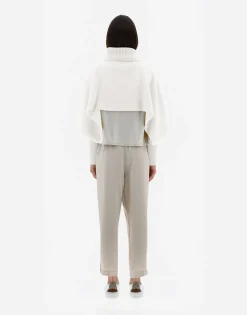 Herno Soft Poncho Resort Cropped