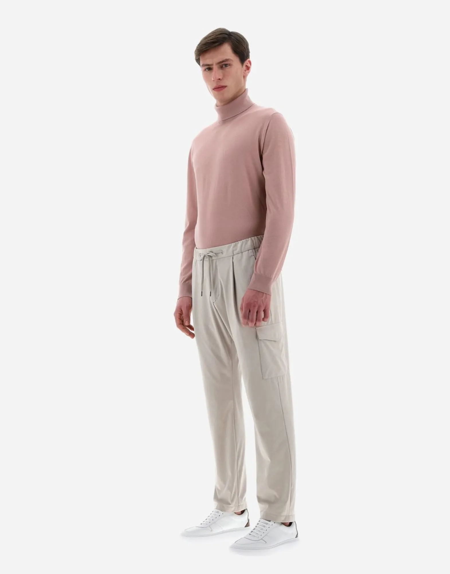 Herno Suede-Effect Resort Trousers