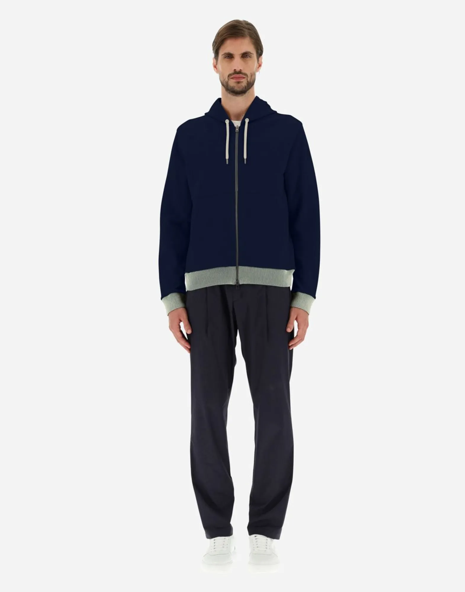 Herno Sweatshirt In Double Sweater