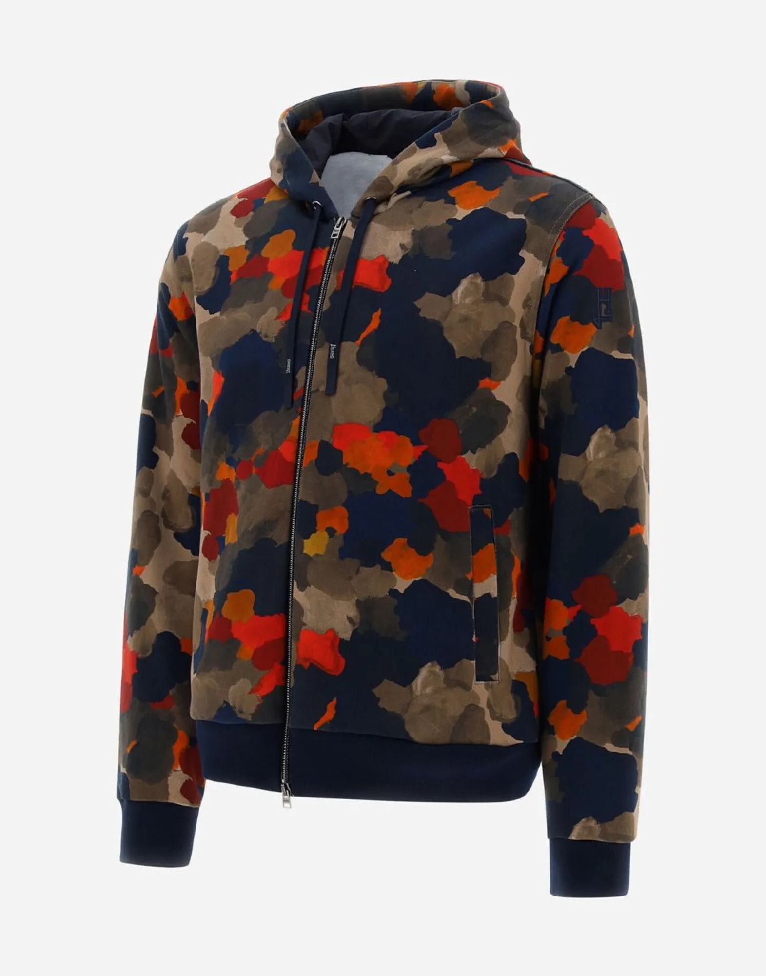 Herno Sweatshirt In Spring Camo Sweater