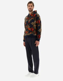 Herno Sweatshirt In Spring Camo Sweater