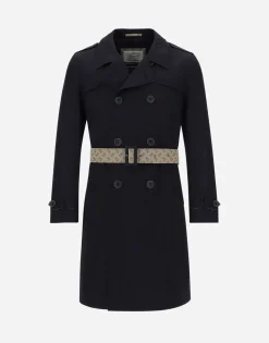 Herno Trench Coat In Delon & Monogram