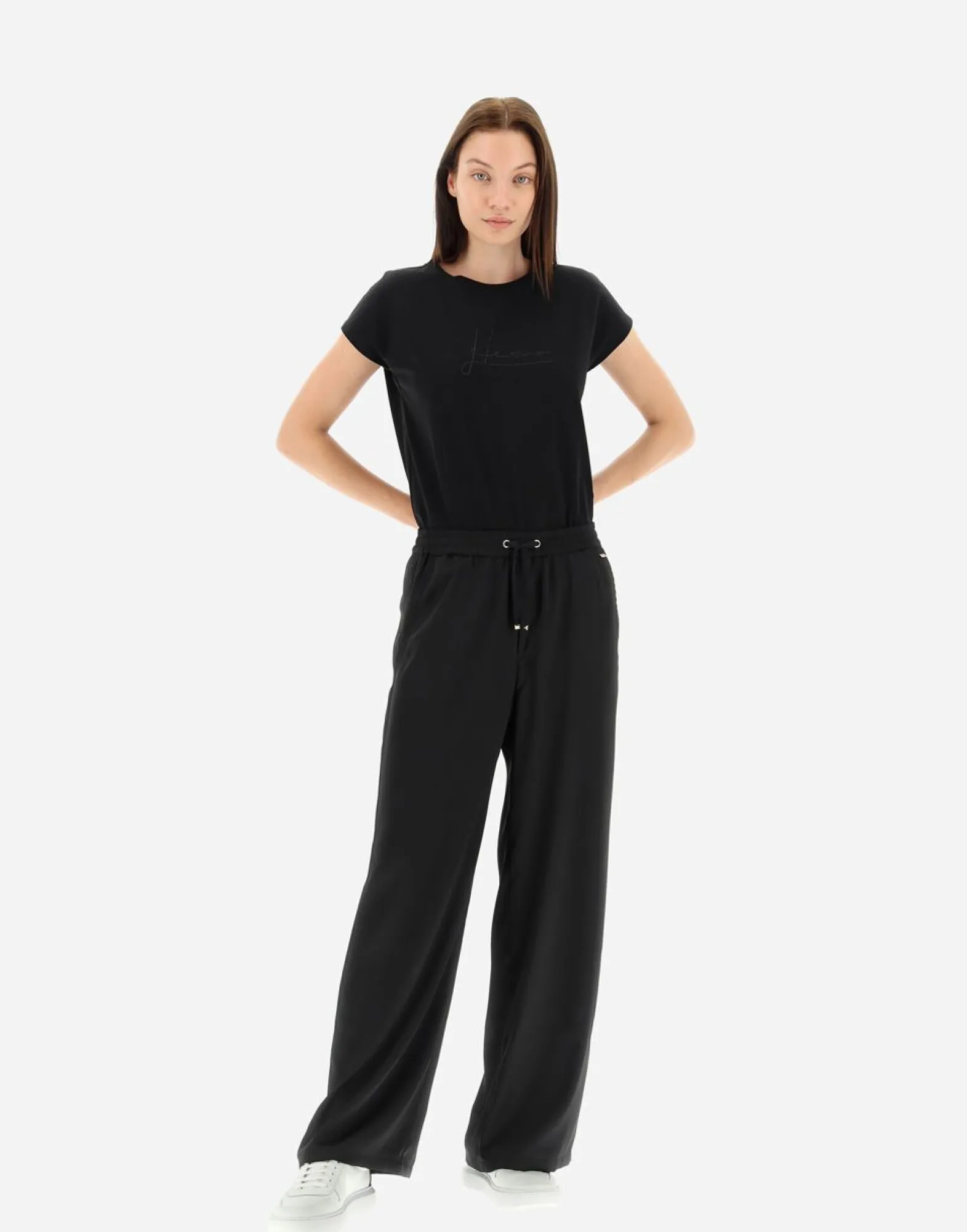 Herno Trousers In Casual Satin