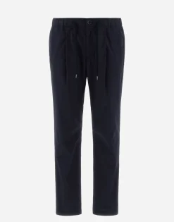 Herno Trousers In Light Cotton Stretch