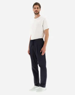 Herno Trousers In Light Cotton Stretch