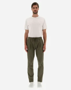 Herno Trousers In Light Cotton Stretch