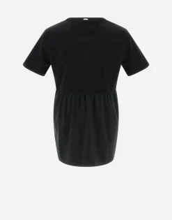 Herno T-Shirt In Chic Cotton Jersey & New Techno Taffeta