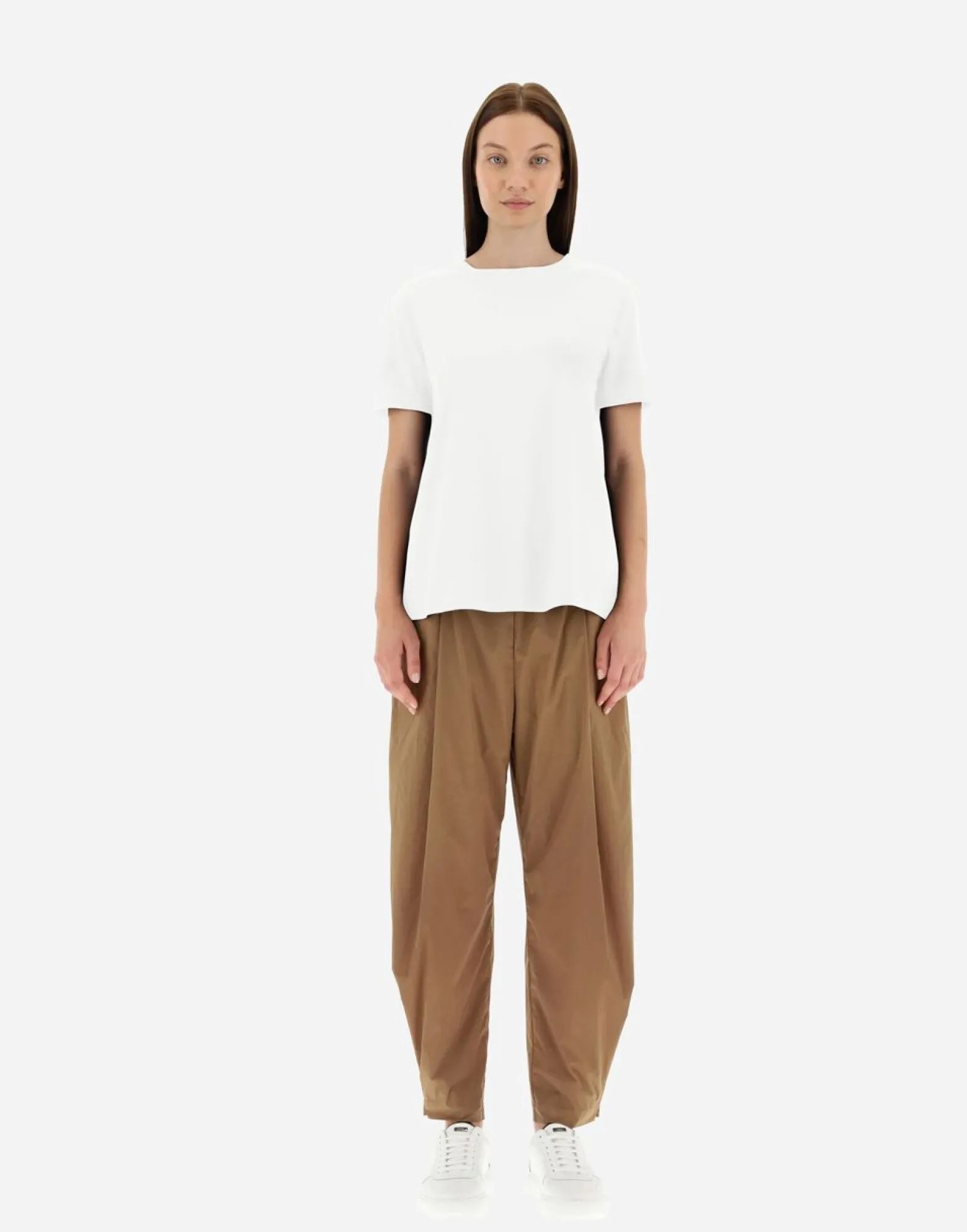Herno T-Shirt In Chic Cotton Jersey & New Techno Taffeta