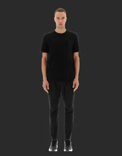 Herno T-Shirt In Compact Jersey And Light Mesh
