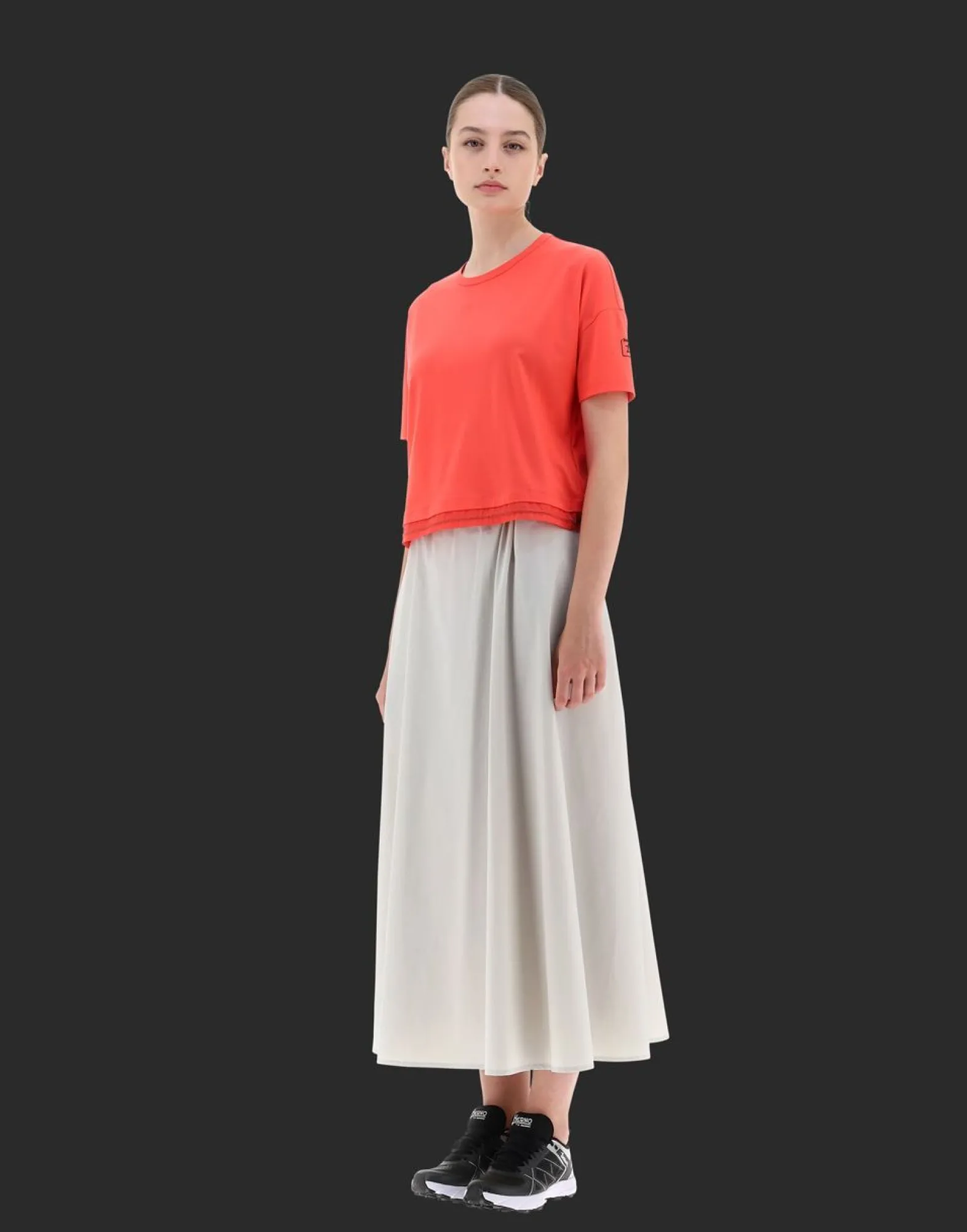 Herno T-Shirt In Dynamic Interlock And Light Opalescent