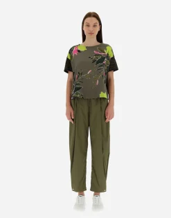 Herno T-Shirt In Safari Patch Jersey
