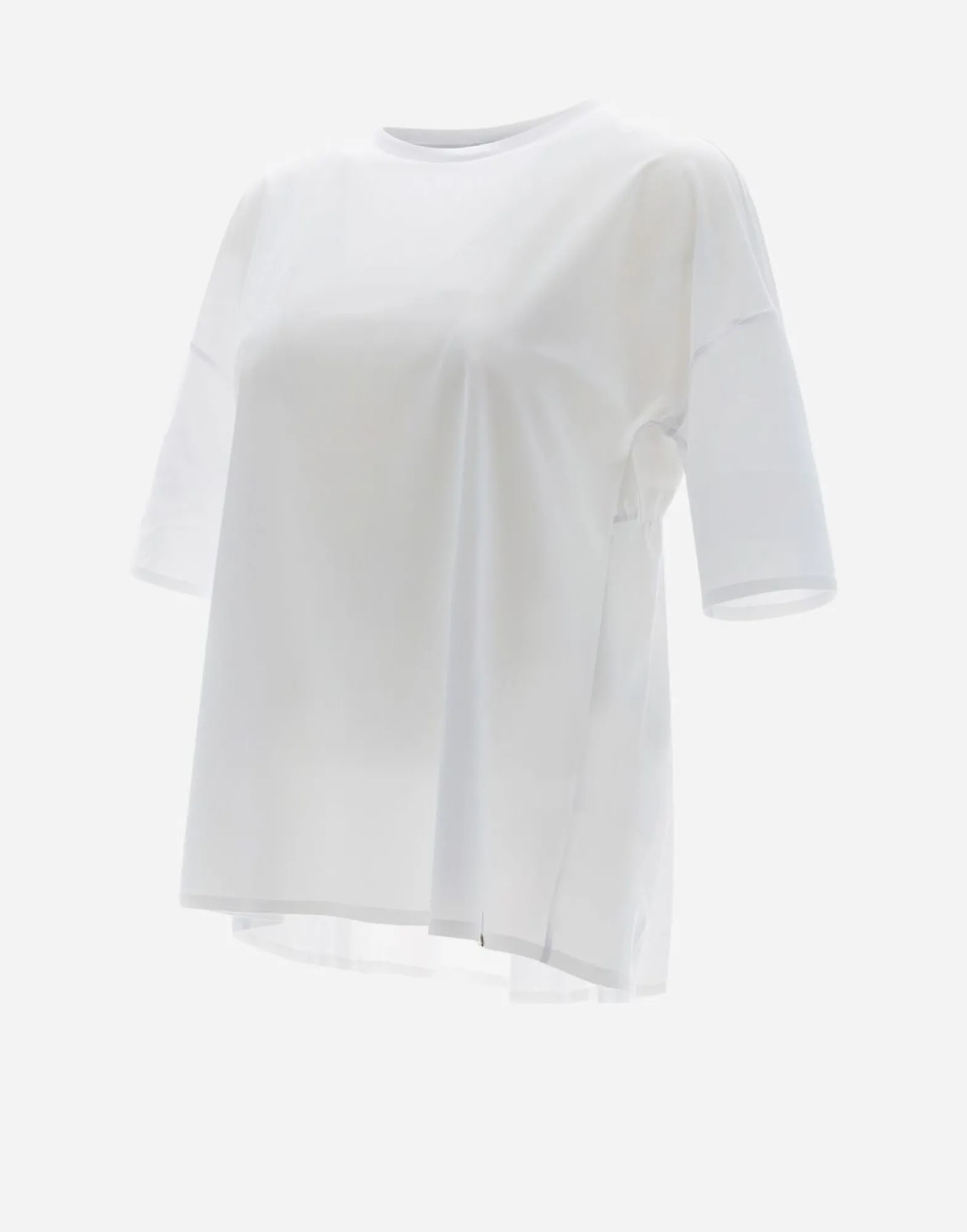 Herno T-Shirt With Three-Quarter Sleeves In Spring Ultralight Scuba