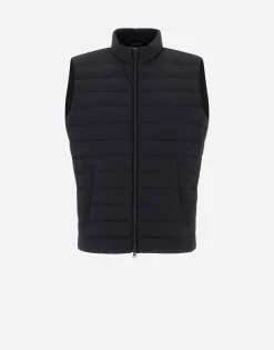 Herno Waistcoat In Nuage With Monogram Detailing