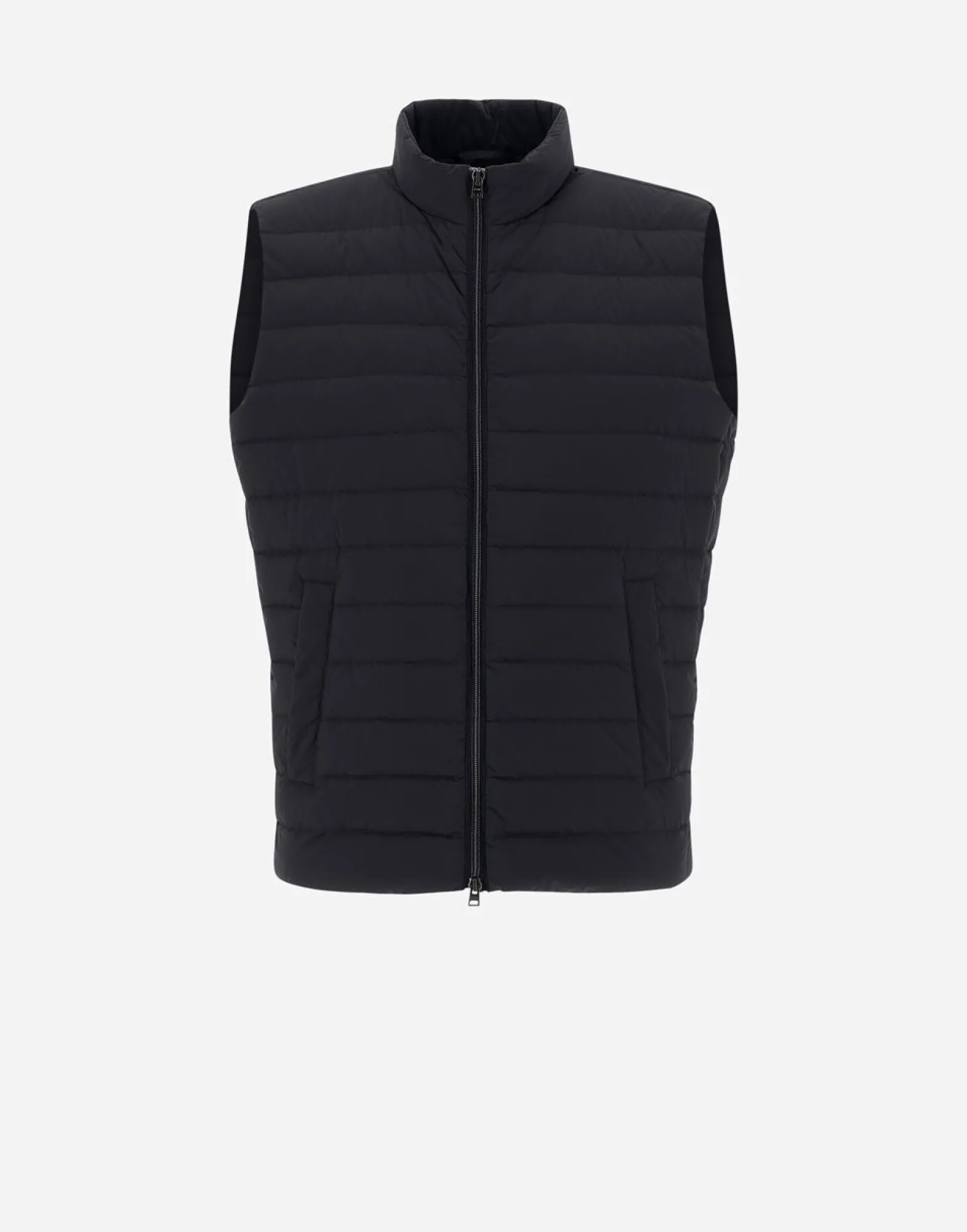 Herno Waistcoat In Nuage With Monogram Detailing
