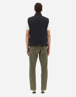 Herno Waistcoat In Nuage With Monogram Detailing