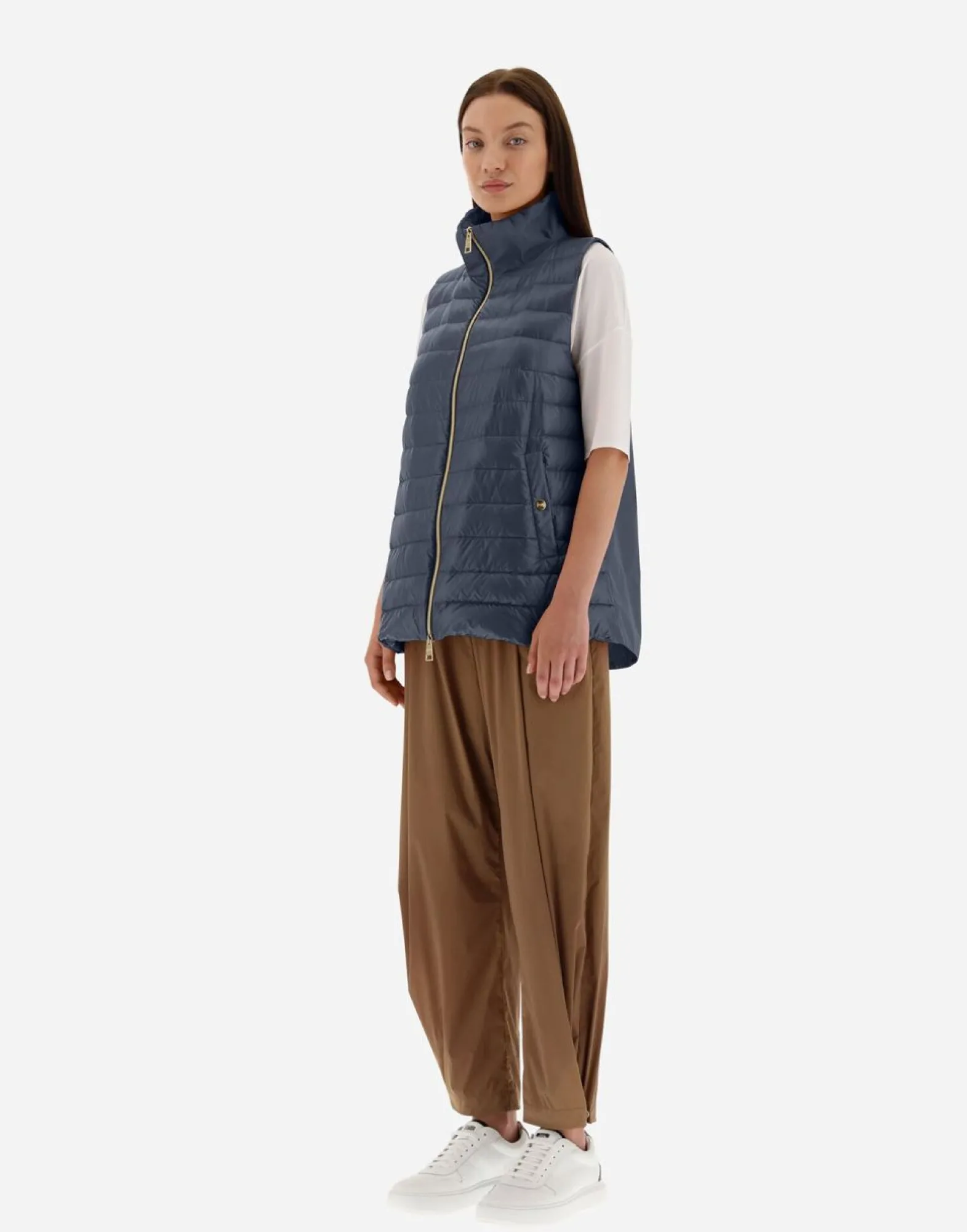 Herno Waistcoat In Nylon Ultralight & New Techno Taffeta