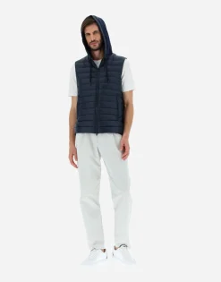Herno Waistcoat In Nylon Ultralight & Fleece