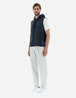 Herno Waistcoat In Nylon Ultralight & Fleece