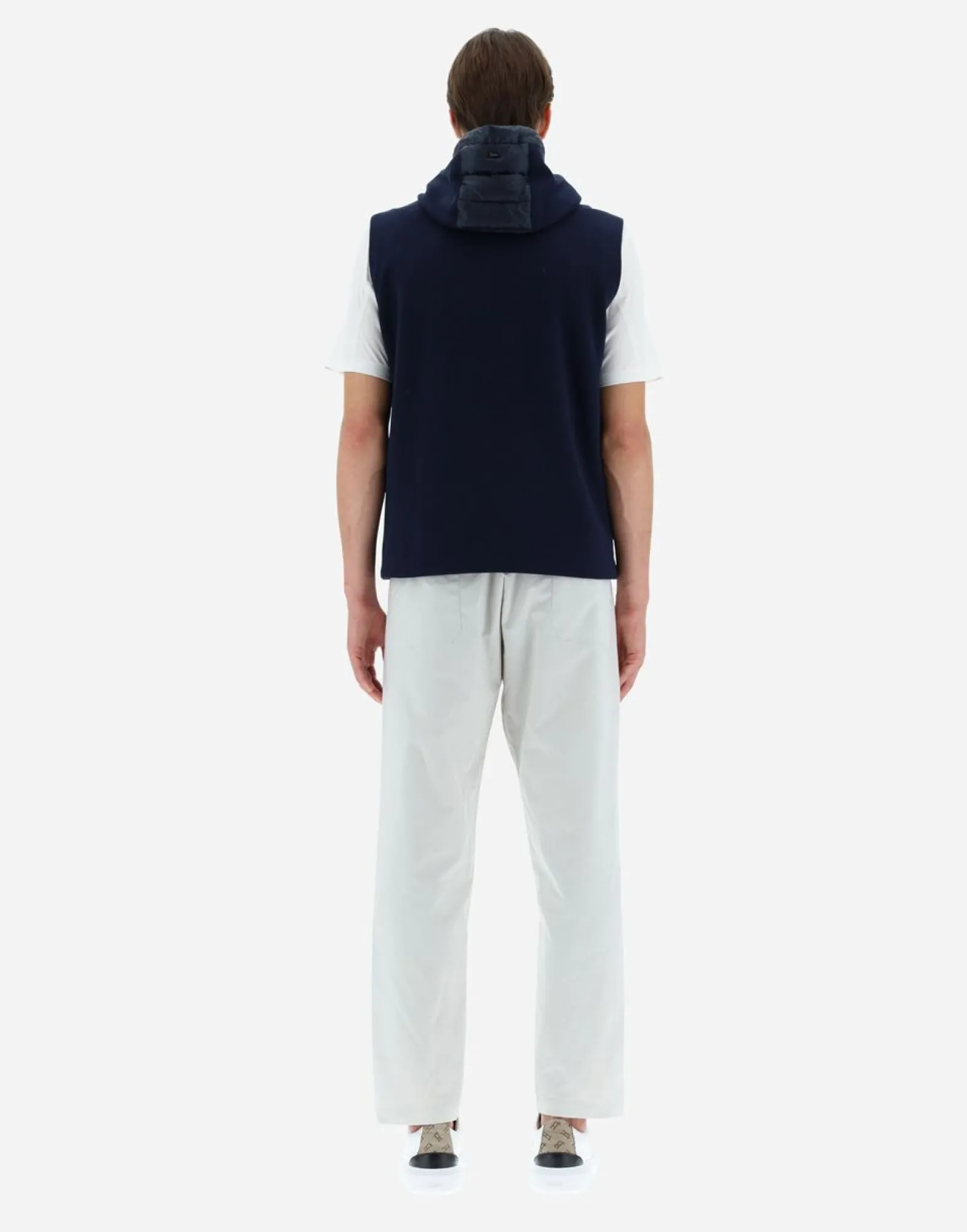 Herno Waistcoat In Nylon Ultralight & Fleece