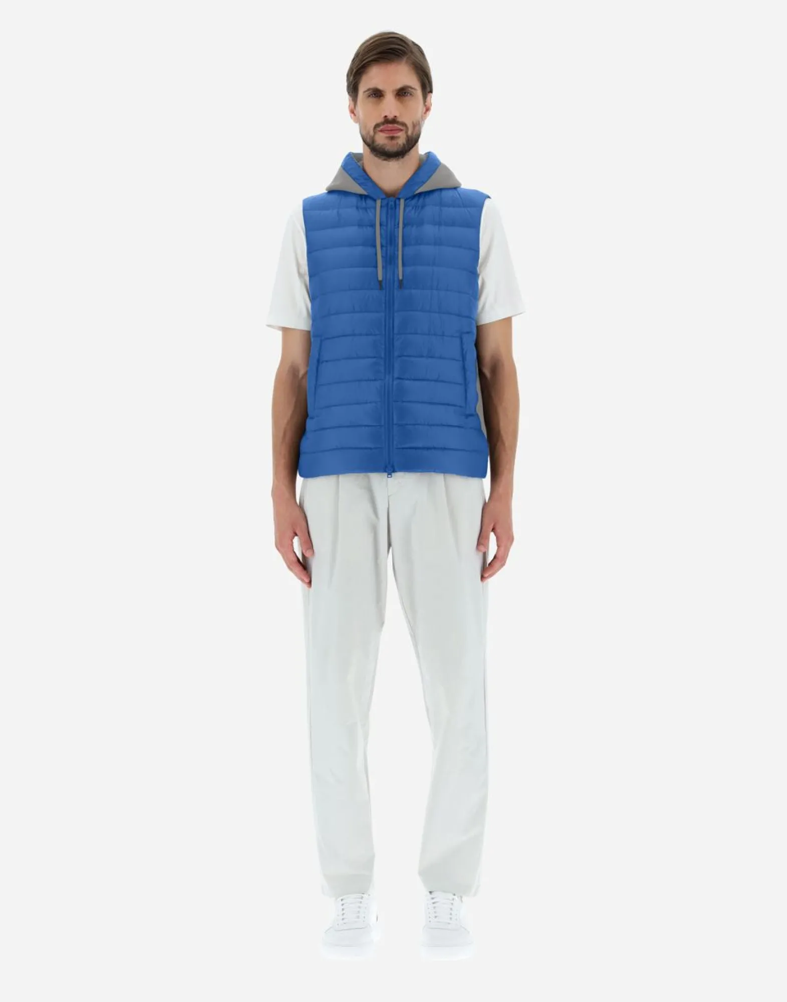 Herno Waistcoat In Nylon Ultralight & Fleece