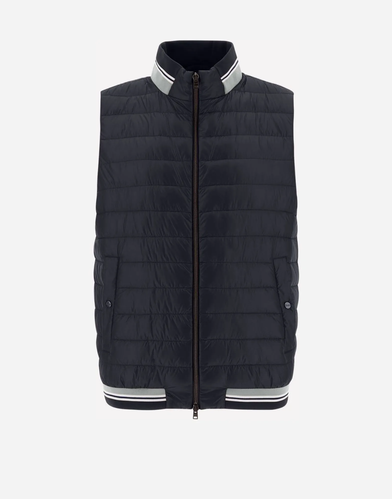 Herno Waistcoat In Nylon Ultralight & Knit