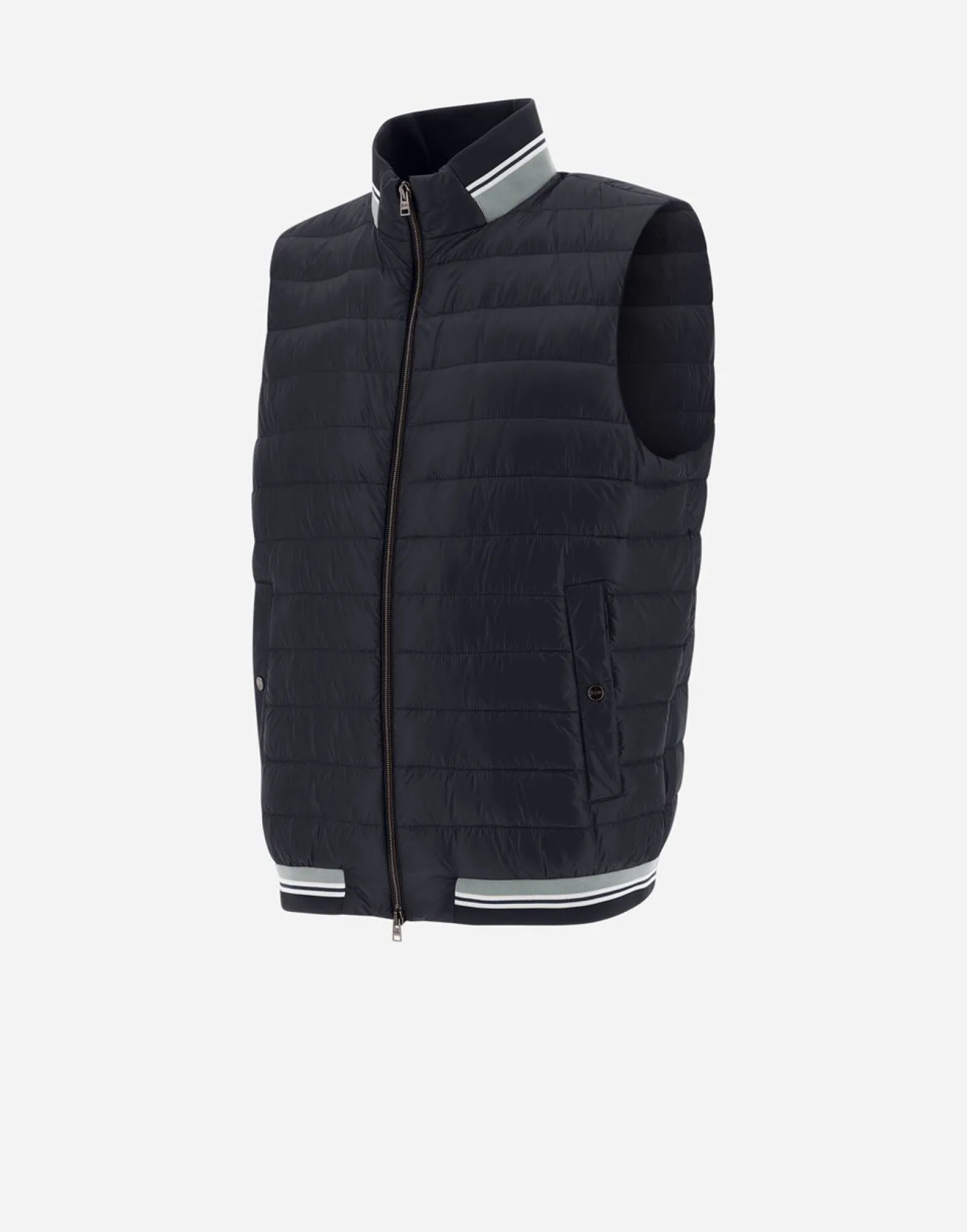 Herno Waistcoat In Nylon Ultralight & Knit
