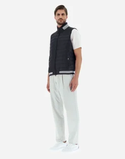 Herno Waistcoat In Nylon Ultralight & Knit
