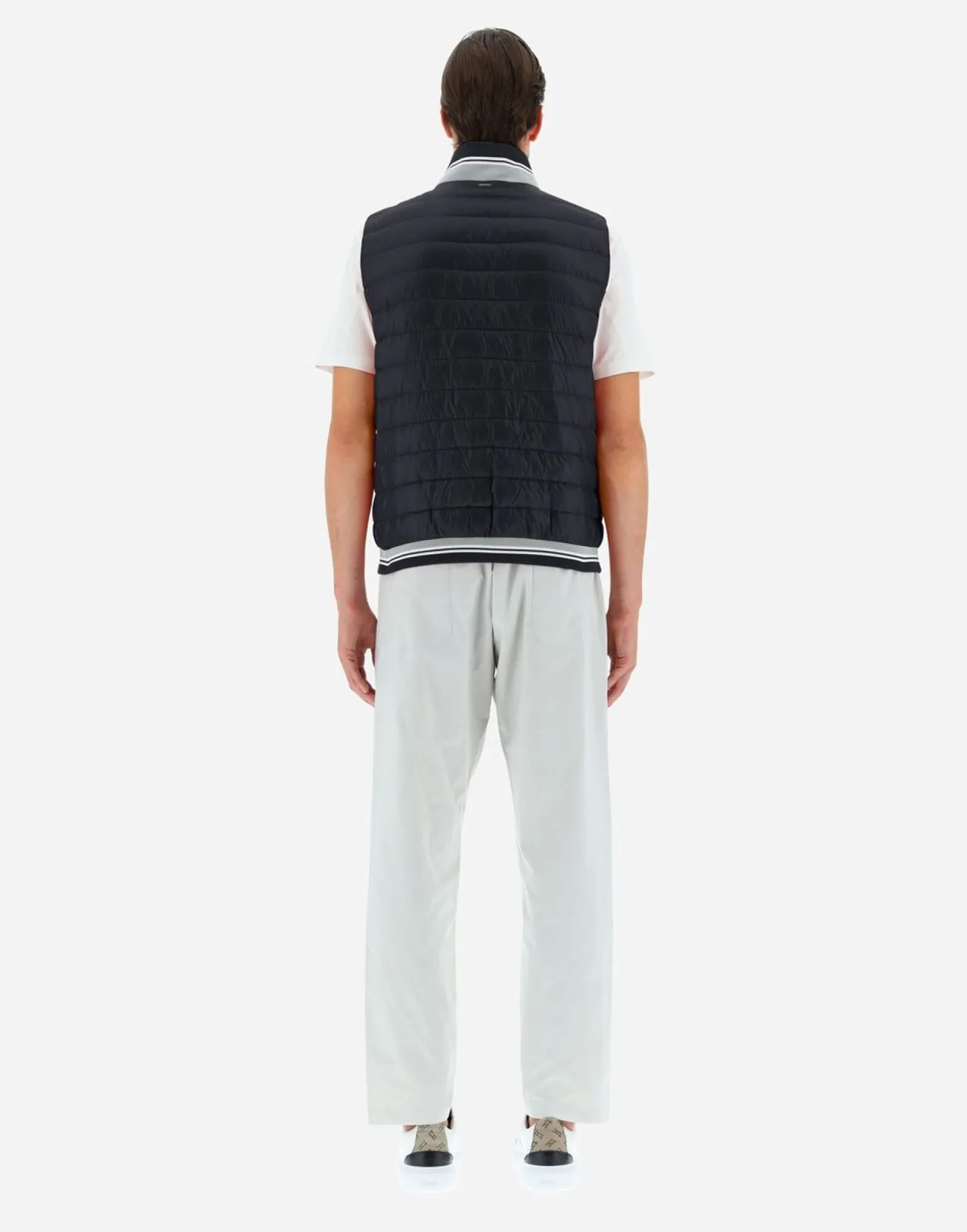 Herno Waistcoat In Nylon Ultralight & Knit