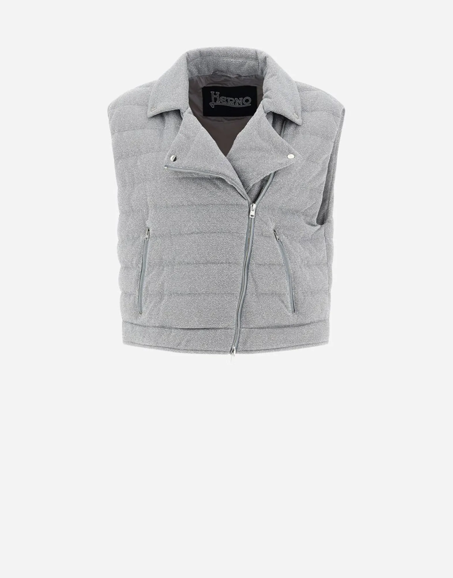 Herno Waistcoat In Shiny Rock
