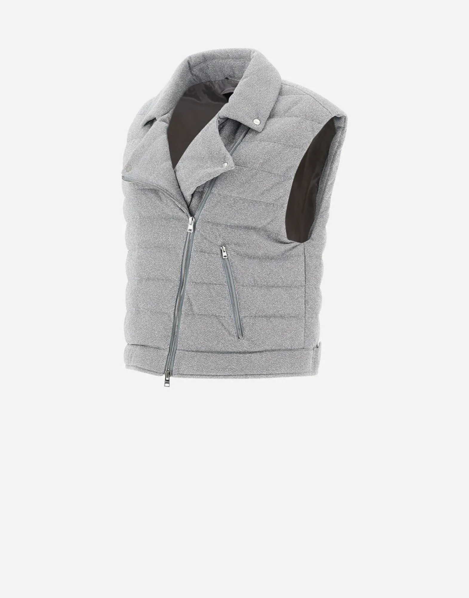 Herno Waistcoat In Shiny Rock