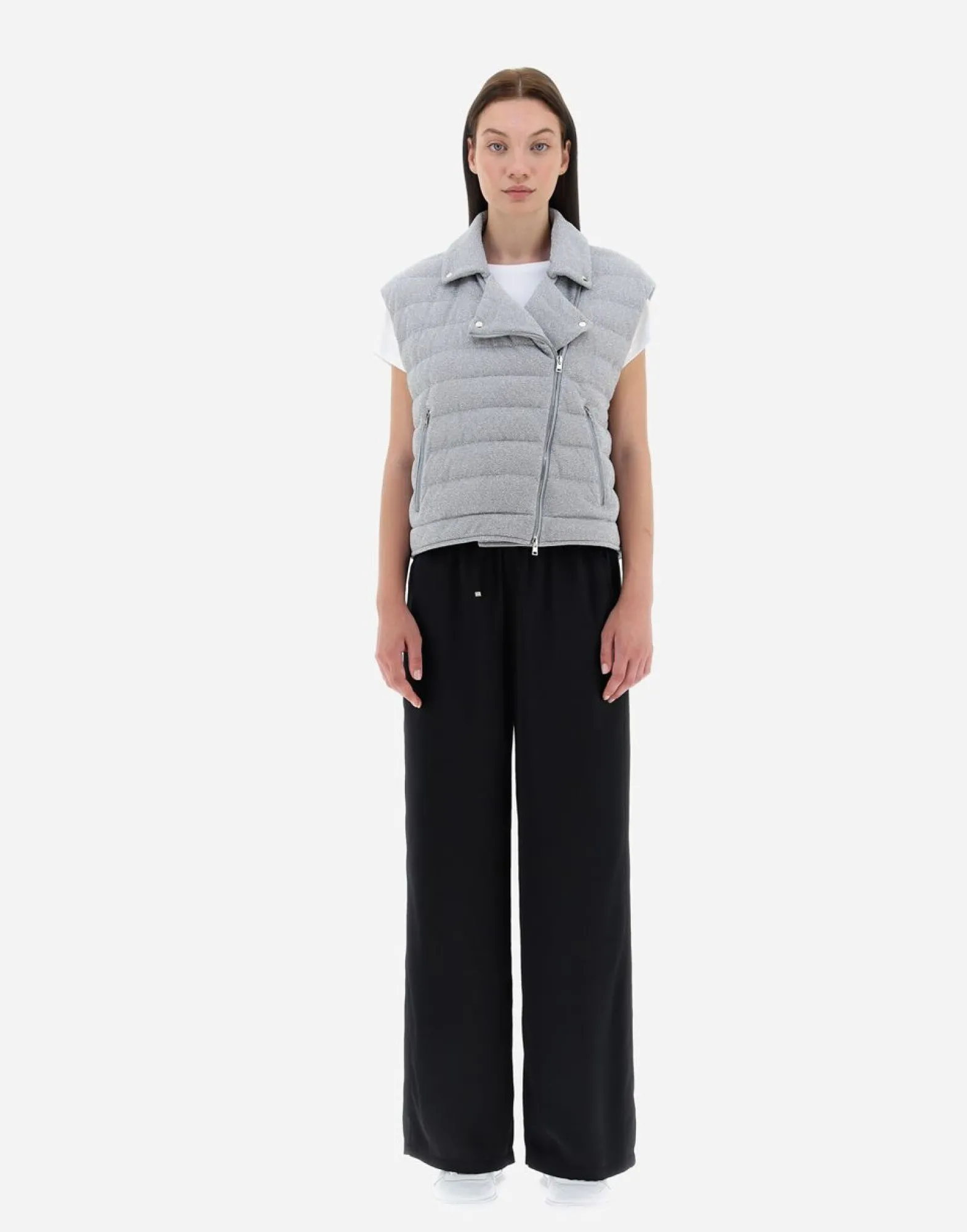 Herno Waistcoat In Shiny Rock