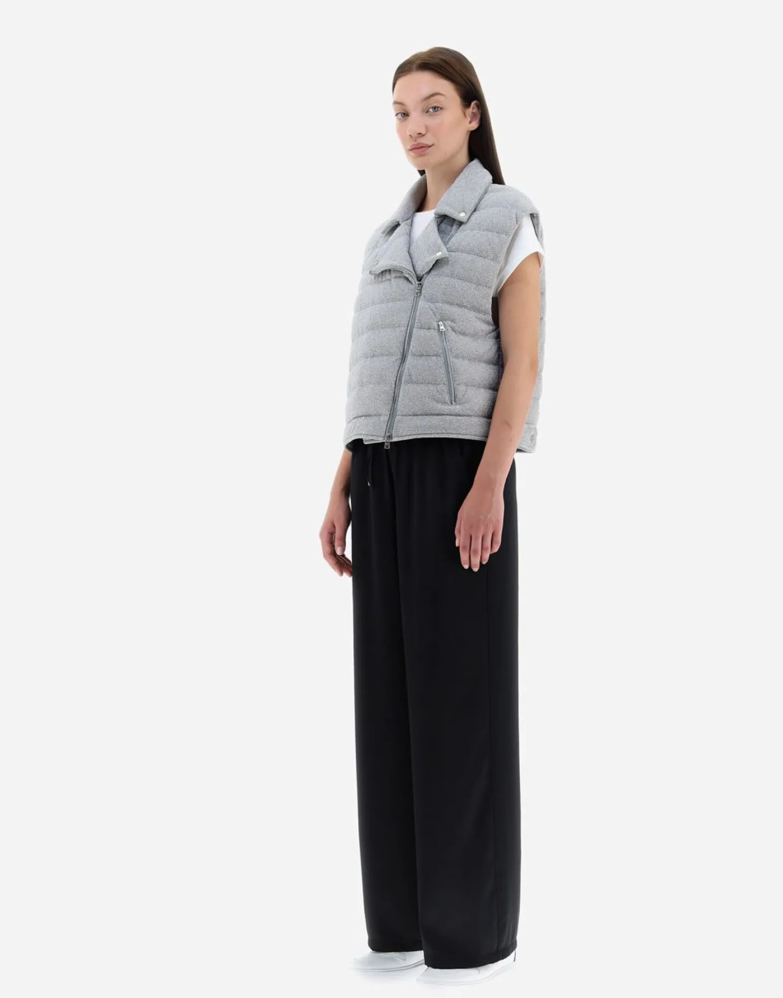 Herno Waistcoat In Shiny Rock