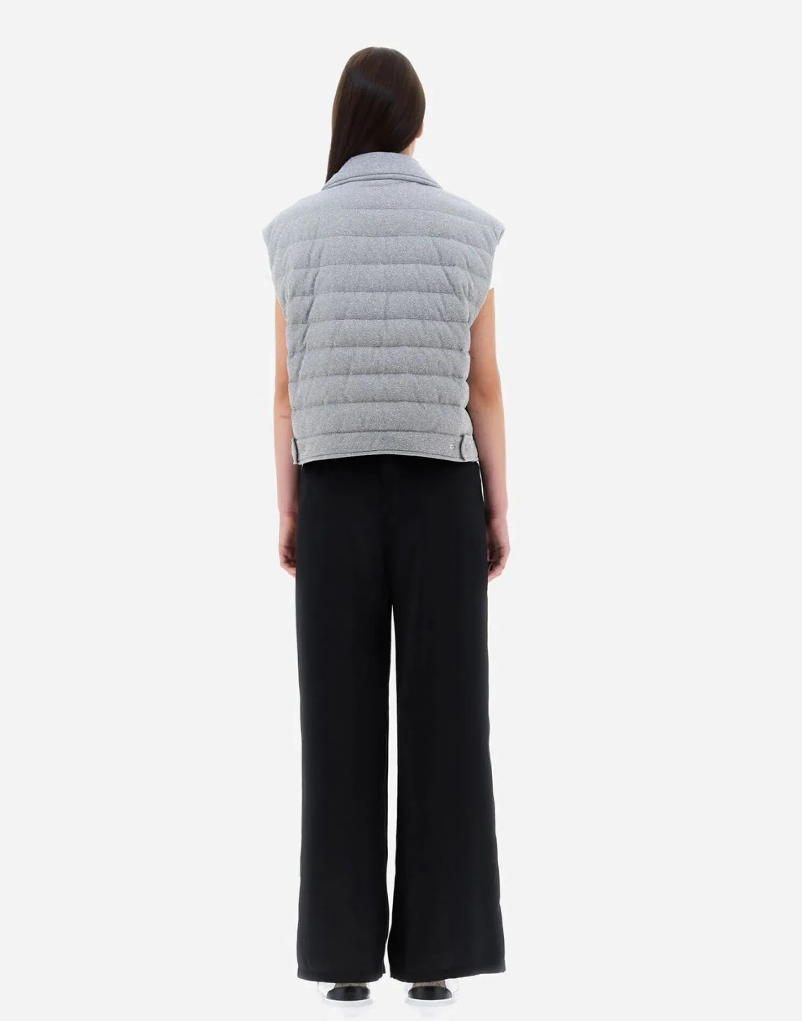 Herno Waistcoat In Shiny Rock