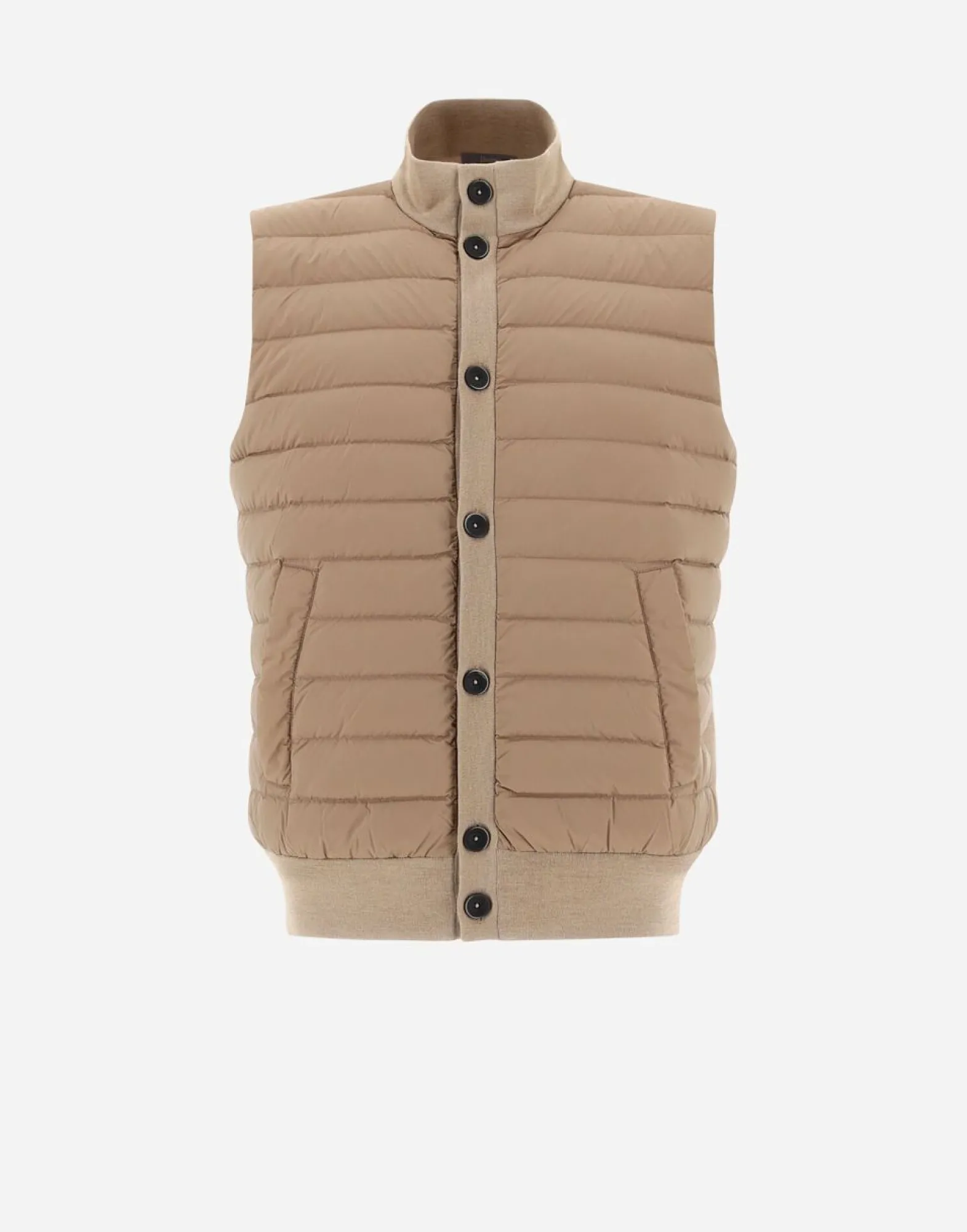 Herno Waistcoat In Silk Wool & Nuage
